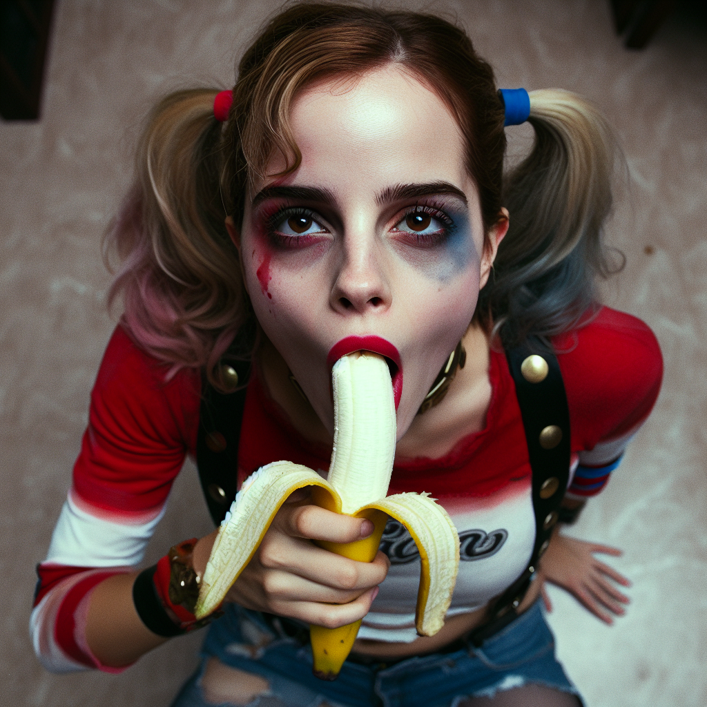 HVWVJjru Emma Watson as Harley Quinn banana gens 14.png
